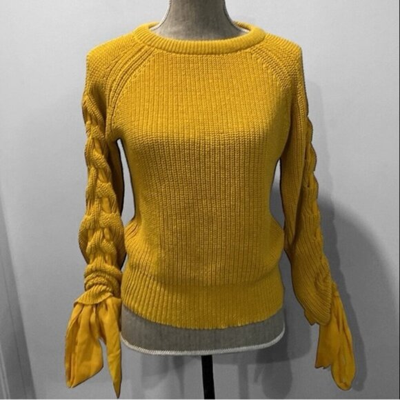 Revamped Yellow Sweater Knit size medium - Picture 2 of 15